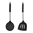 thumbnail image 1 of Utensilios de cocina resistentes al calor, utensilios de silicona inoxidable fijados para utensilios de cocina antiadherentes, aptos para lavavajillas, 1 of 5