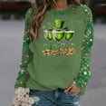 thumbnail image 4 of Levmjia Womens Sweatshirt Tops Long Sleeve St. Patrick's Day Printed Casual Round Neck Soft Breathable Work Commute Holiday Home Relaxation, 4 of 5