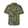 thumbnail image 3 of Daiia Green Snake Skin Hawaiian Shirt for Men Gentle Cotton Regular Short Sleeve Casual-3X-Large, 3 of 9