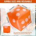 thumbnail image 3 of Paquete de 3 dados inflables Blulu, 30 cm, color naranja gigante, 3 of 7