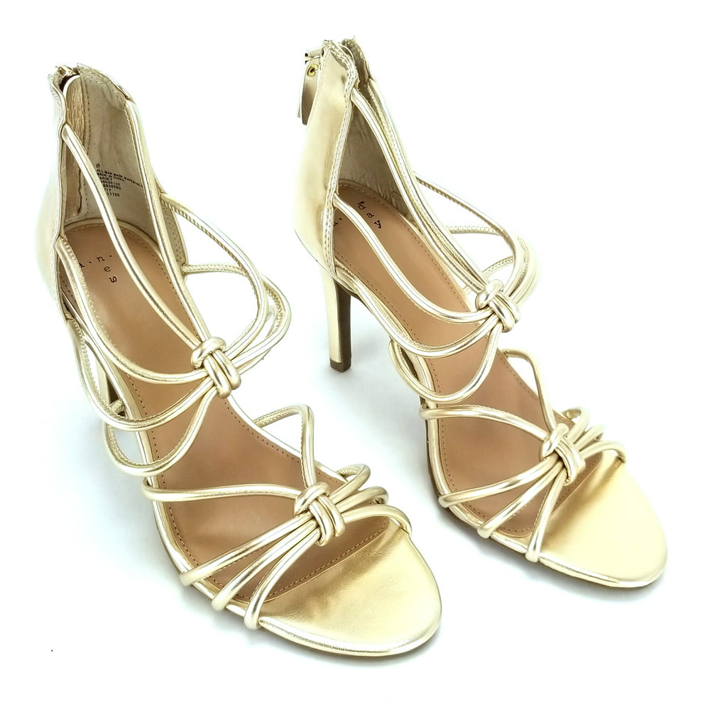 A New Day - A New Day, Women's Knotted Tubular Heels, Back Zipper ...