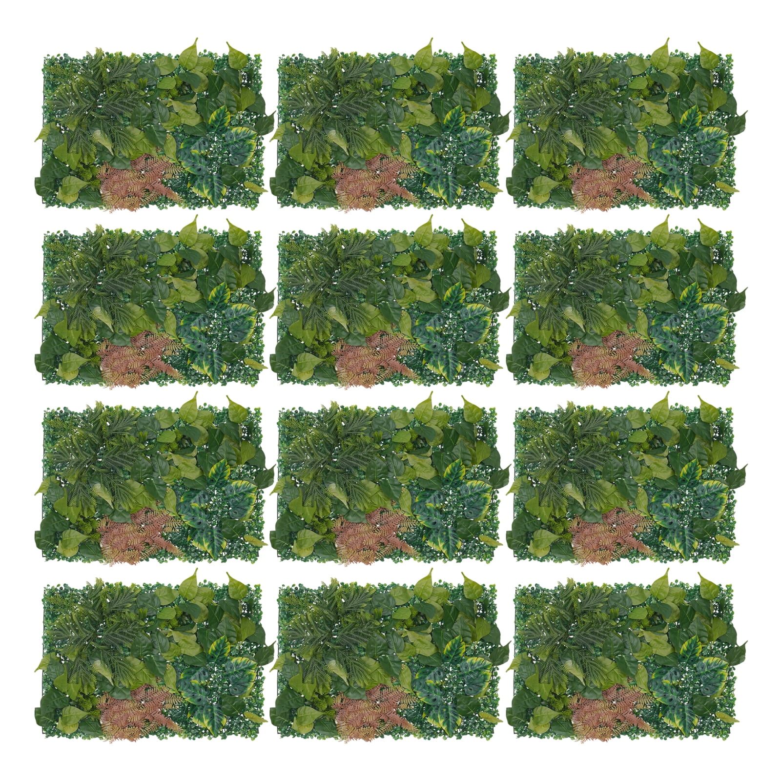 Miumaeov 12PCS Artificial Grass Wall Panels 24" x 16" Artificial Hedge ...