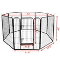 thumbnail image 2 of TOPCHANCES Dog Fence & Pet Playpen, Heavy Duty Foldable Metal Dog Pen 40" Height with Door for Outdoor Exercise, Indoor Kennels, 2 of 10
