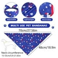 Flag Pet Triangle Scarf Independence Day Pet Towel Dog Scarf 4th Of