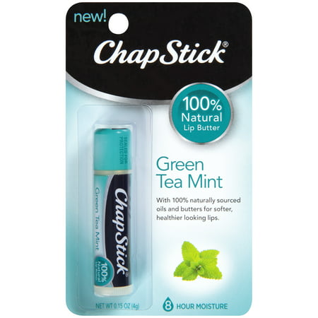 ChapStick® Green Tea Mint 100% Natural Lip Butter 0.15 oz. Carded (Best All Natural Chapstick)