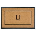 thumbnail image 2 of The General Monogram Doormat, 30" x 48", Letter U, 2 of 2