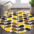 thumbnail image 6 of Leaf design rugs, Floral carpet, Tufted area rug, 17x17 Bed, Kids, Living, room, Round shape, 6 of 6