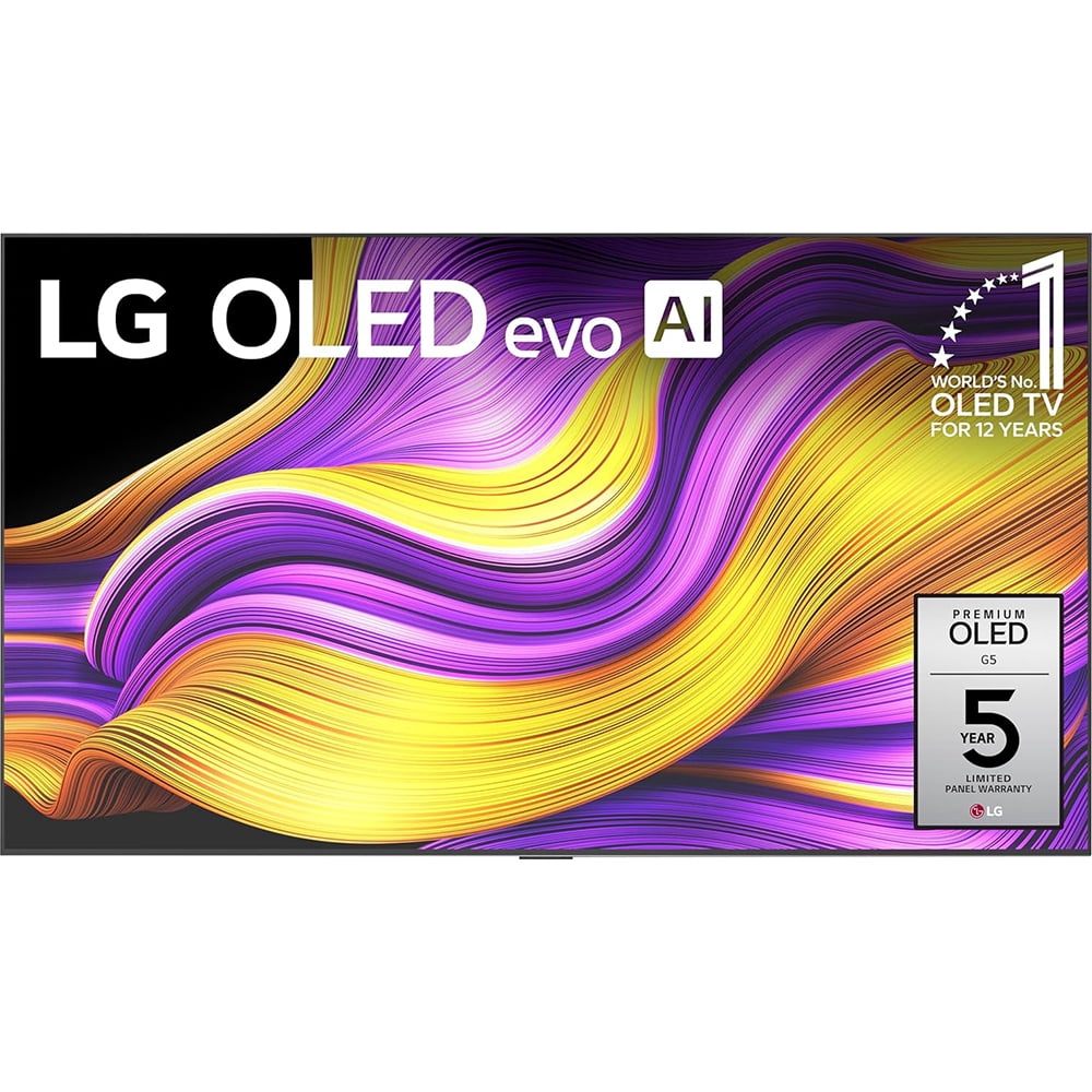 LG 77 Inch G5 Series OLED evo 4K UHD Smart webOS TV with One Wall Design (2025) OLED77G5WUA Bundle with 26 Month CPS Protection Pack, 2x 6FT HDMI Cable and Deco Gear Home Theater Beginner's Guide