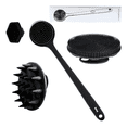 thumbnail image 4 of "Set De Cepillos De Silicona Para El Baño, La Cara Y El Pelo Belug,  Color Negro ", 4 of 5