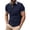 ZA Navy, variant on Mens Polo Shirts Slim Golf Short Sleeve Button Up Collared Business Tops Casual Sport Moisture Wicking Athletic Stretchy Shirts for Men Blue L
