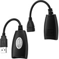 Usb Rj45 Extension Adapter, 2 Pairs Usb Rj45 Extender Over Cat5/Cat5E