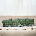 thumbnail image 4 of Ambesonne Nature Throw Pillow Cover 4 Pack, River Landscape Trees, 16", Green, 4 of 5