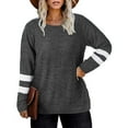 thumbnail image 2 of Plus Size Sweatshirts for Women Long Sleeve Oversized Tunic Tops Casual Pullovers Shirts, 2 of 8