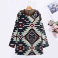 Light Weight Jackets Womens Jacket Ladies Hooded Plush Casual Printed
