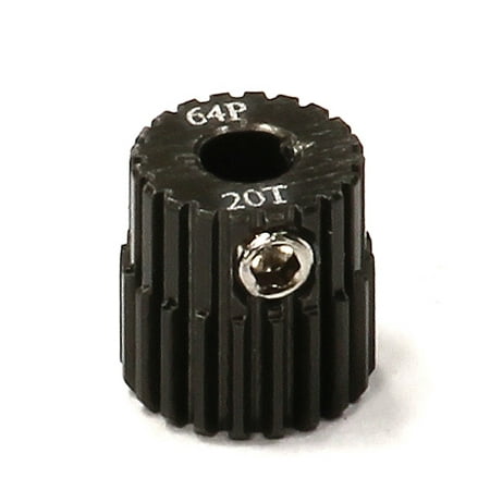 - Integy RC Toy Model Hop-ups C24265 Billet Machined Hard Anodized Aluminum 64 Pitch Pinion 20 Teeth for 0.125 Shaft