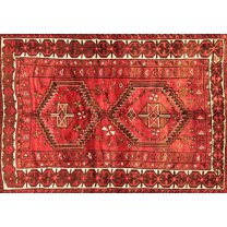 Ahgly Company Indoor Rectangle Persian Orange Traditional Area Rugs, 2' x 3'