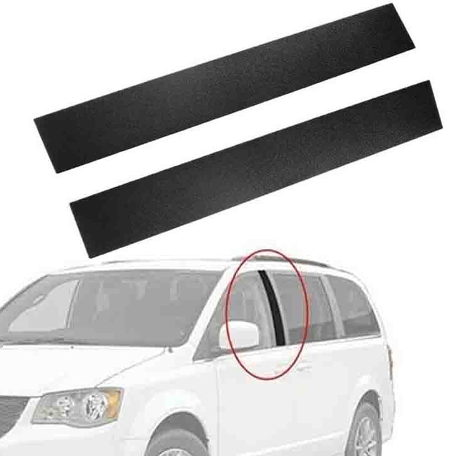 Front Right Body Side Door B Pillar Molding Trim for 08-20 Dodge 