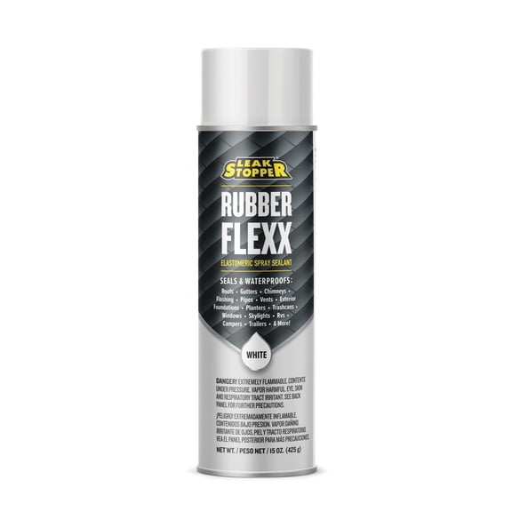 Rubber Flexx Sealant, White Roof Coating, 1 gallon