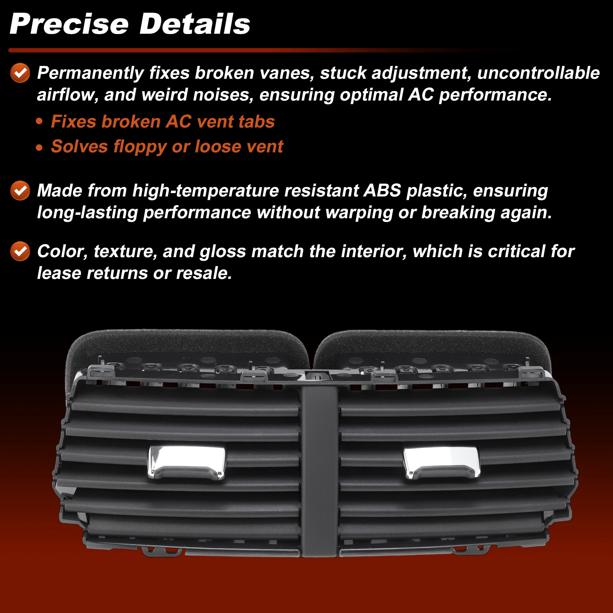 Unique Bargains Dashboard Air Vent Outlet Panel for Ford Explorer Base 2011-2015