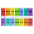 thumbnail image 2 of Ezy Dose Ezy Fill Weekly 14-Day Pill Organizer, Pop-Out Compartments, Rainbow, 2 of 5