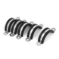 thumbnail image 5 of 32mm EPDM Rubber Lined 304 Stainless Steel U Clip Wire Hose Pipe Clamps 5 Pcs, 5 of 5