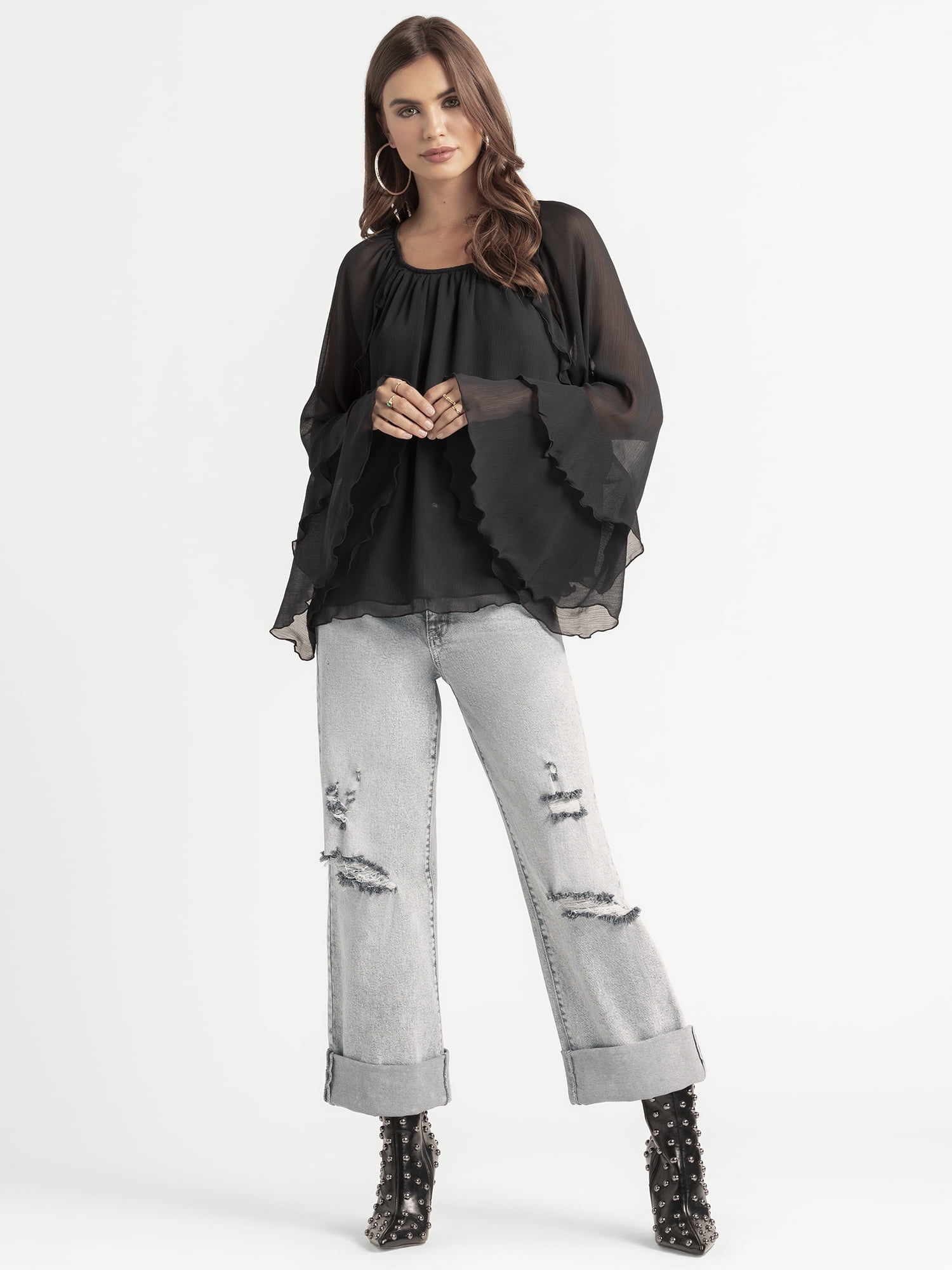 Jessica Simpson Women's and Women's Plus Zinnia Boyfriend Jeans, 25" Inseam, Sizes 2-24