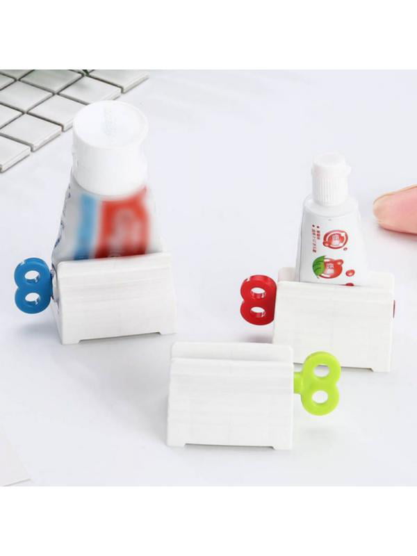 Easy Toothpaste Tube Squeezer Plastic Dispenser Rolling Bathroom Accessories 