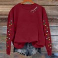 thumbnail image 4 of Craaazy Xmas Holiday Graphic Pullover Tops for Women Christmas Printed Long Sleeve Shirts Gifts, 4 of 5