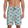 thumbnail image 1 of Fotbe Funny Cartoon Pugs Pantalones Cortos de Pijama para Hombre, Ropa de Dormir, Pantalones de Pijama Cortos para Hombre-X-Large, 1 of 6