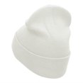 thumbnail image 2 of Tulip Flower Embroidered 12 Inch Knitted Long Beanie - White OSFM, 2 of 5