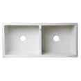 thumbnail image 7 of ALFI brand AB3918DB-B 39" Biscuit Smooth Apron Thick Wall Fireclay Double Bowl Farm Sink, 7 of 7