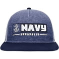 thumbnail image 2 of Men's Colosseum  Navy/Gray Navy Midshipmen Snapback Hat, 2 of 4
