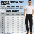 thumbnail image 2 of FEN AI Fleece Lined Hiking Snow Pants for Men Waterproof Warm Softshell Trousers Ski Pants Windproof Cargo Pants for Winter Outdoor, 2 of 7