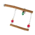 thumbnail image 1 of Juguete columpio para pájaros, jaula colgante para pájaros, juguete para masticar columpio, soporte ligero para pájaros, perca, juguetes para loros Yuyangstore Soporte de percha de pájaro loro, 1 of 8