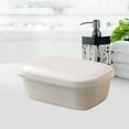 thumbnail image 6 of Nkmbld Soap Dish Holder with Lid, Quality Soap Tray Shatterproof Soap Container for Camping, Gym, Bathroom,Kitchen,Dormitory,Hotel, White, 6 of 8