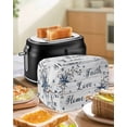 thumbnail image 4 of Farmhouse Small Toaster Cover 2 Slice, Kitchen Appliance Covers, Blue Country Texas Star Vintage Berries Wooden Toaster Oven Cover with Loop, Bread Machine Cover Polyester Dust Cover Protection, 4 of 4