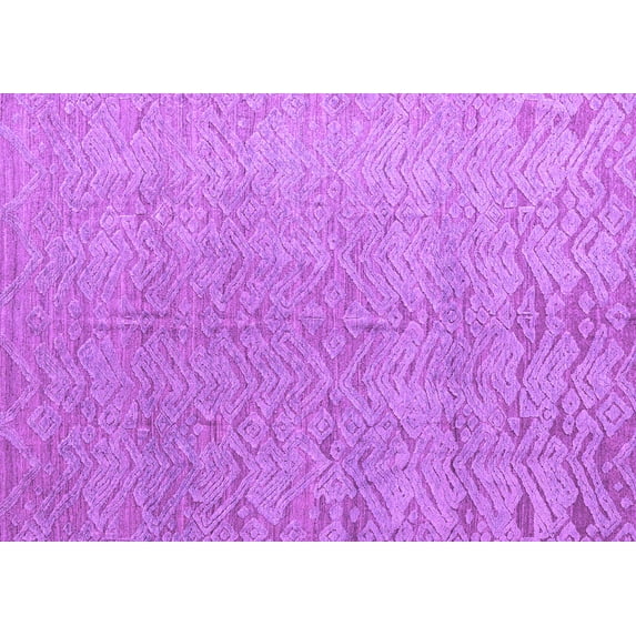Ahgly Company Indoor Rectangle Abstract Purple Modern Area Rugs, 2' x 4'