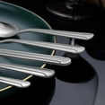 thumbnail image 4 of Bestdin 72 Pieces Silverware Set with Steak Knives, Stainless Steel Pattern Design Cutlery Set for 12, Flatware Set Mirror Polished, Tableware Set for Home Kitchen Restaurant Hotel, Dishwasher Safe, 4 of 7
