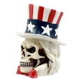 thumbnail image 2 of Ebros Uncle Sam Wants You Miniature Skull Figurine Patriotic Skeleton Bust Decorative Statue, 2 of 5