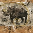 thumbnail image 2 of Wiley, Marta 26x26 Black Ornate Wood Framed with Double Matting Museum Art Print Titled - Fibonacci Rhino I, 2 of 4