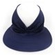 thumbnail image 2 of Sombrero para el sol para mujer, gorro de playa con protección UV, transpirable, de nailon, a la moda, para actividades al aire libre, vacaciones, azul marino, 2 of 5