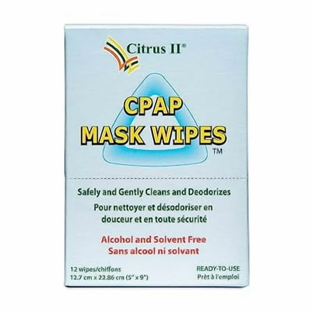 Travel CPAP Mask Wipes, 12 Wipes