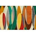 thumbnail image 2 of SD Graphics Studio 14x11 Black Ornate Wood Framed with Double Matting Museum Art Print Titled - Bright Retro Vibes, 2 of 4