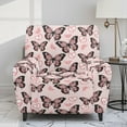 thumbnail image 2 of Kuiaobaty Butterfly Heart Print Recliner Couch Cover for Pets Stretch Reclining Sofa Slipcover Dustproof Recliner Chair Cover with Side Pocket Breathable Reclining Slipcover Nonslip, 2 of 8