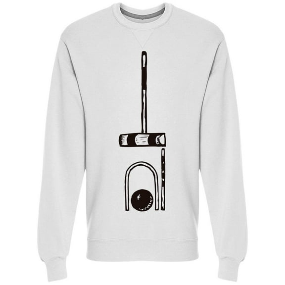 Croquet Sketch Sweatshirt Men -Image by Shutterstock, Male Small