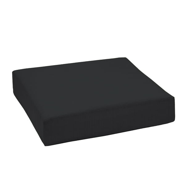 Better Homes Gardens Black 24 X In, Better Homes And Gardens Deep Seat Cushions