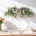 thumbnail image 4 of 22'' Spring Wreaths for Front Door, Summer Spring Floral Swag Blue Door Wreath with Wildflower Lanvender, Wall Porch Window Home Decorations Indoor & Outdoor(B), 4 of 8