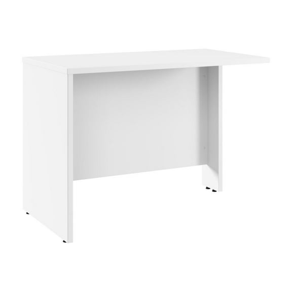 Hampton Heights 42W Desk Return in White - Engineered Wood