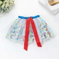 thumbnail image 5 of QTSHPN Ballet Skirt Girls Festive Party Dress Pleated Tutu Bow Hair Play Fashion Long Skirts for Girl White_004 2-4 Years, 5 of 5