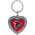 thumbnail image 1 of Atlanta Falcons Bling Rhinestone Heart Key Chain, 1 of 1